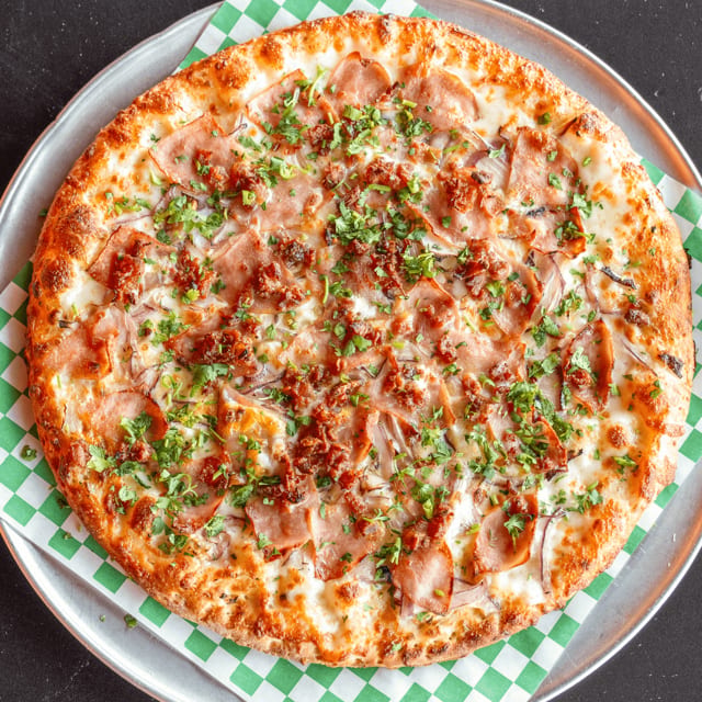 Mighty Egg Pizza.