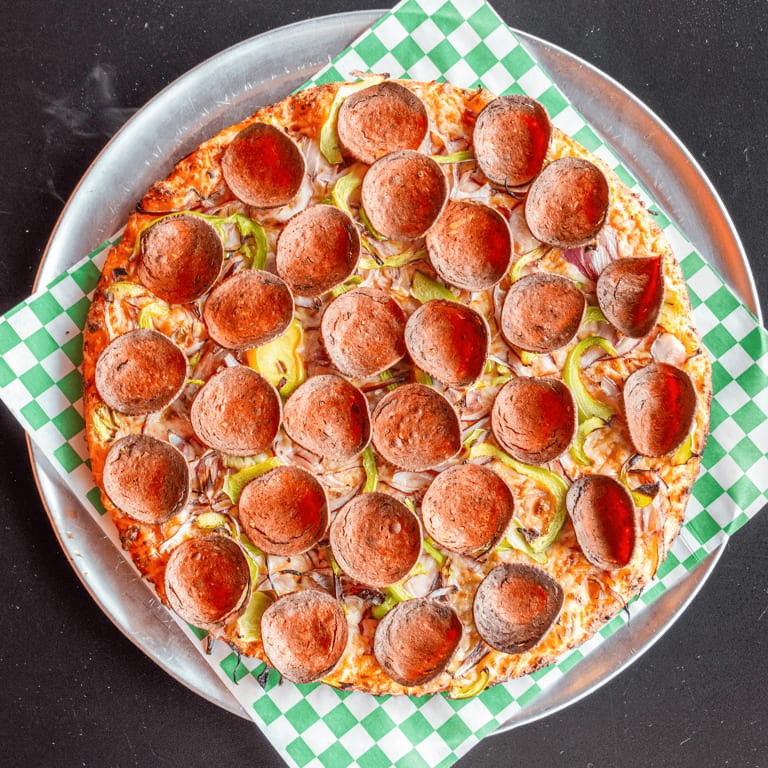 Vegan Pepperoni Pizza Delight